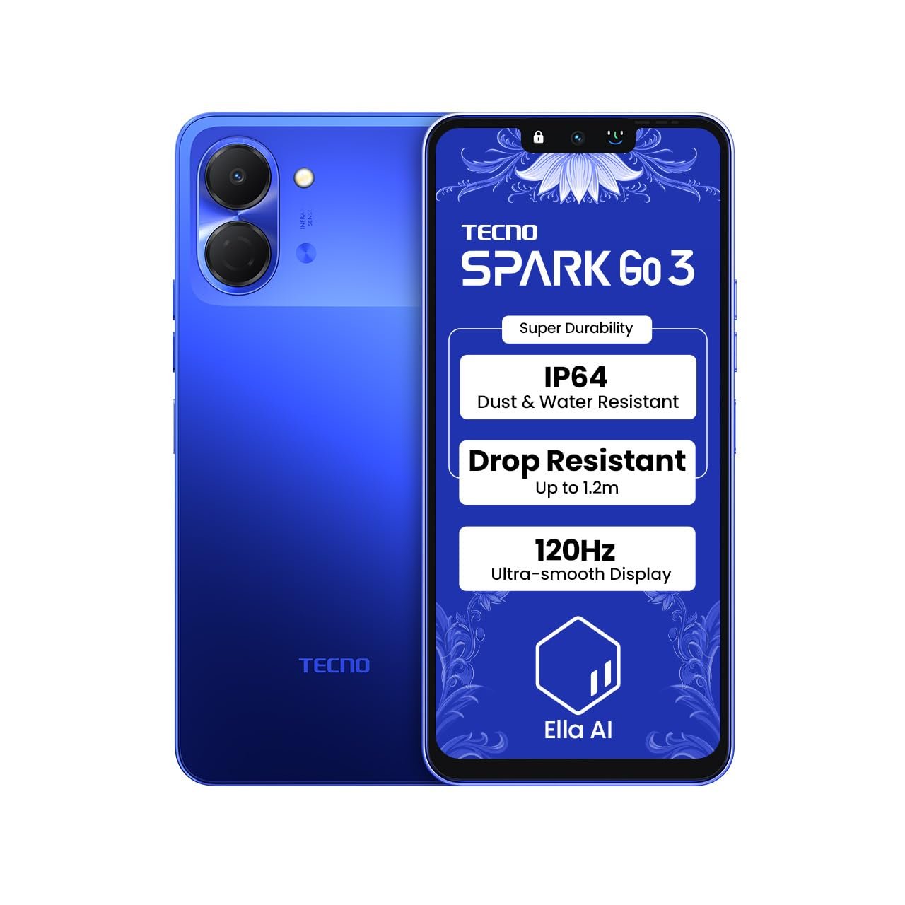 Tecno Spark Go3 Galaxy Blue 8GB(4+4)+64GB